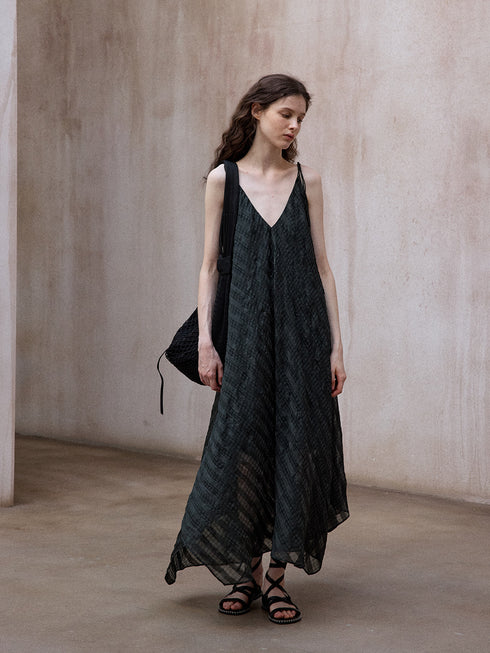 Melted Check Dress